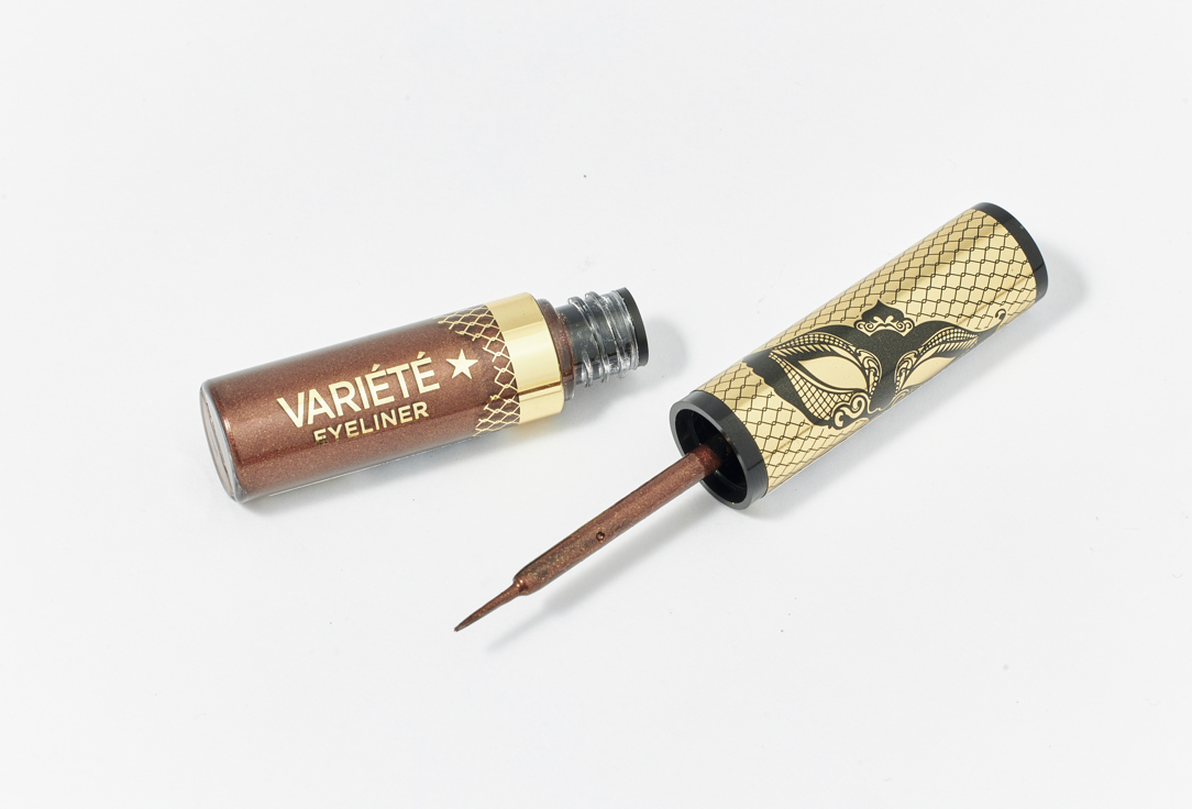 Eveline Waterproof liquid eyeliner VARIETE Shiny brown 4 ml Eveline Waterproof liquid eyeliner VARIETE