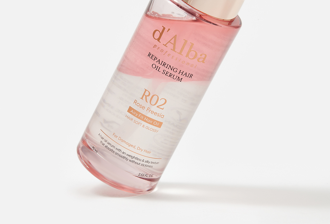 d'Alba Hair oil serum Professional Repairing Rose Freesia