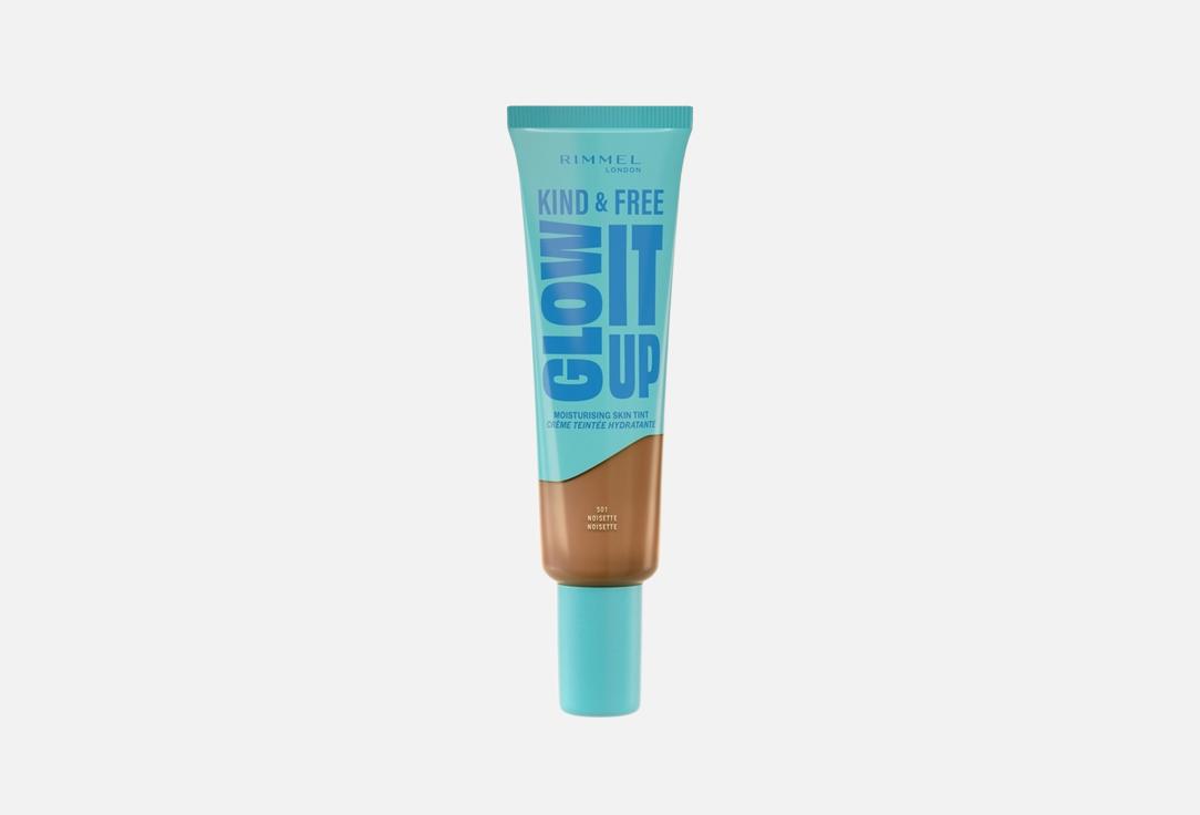 Rimmel Moisturizing liquid foundation Kind & Free Glow It Up 501, Noisette 30 ml Rimmel Moisturizing liquid foundation Kind & Free Glow It Up