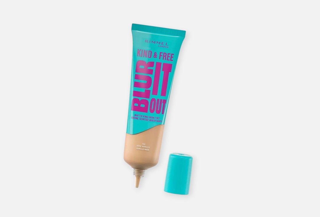 Rimmel Soothing Foundation Kind & Free Blur It Out 150, Rose vanilla 30 ml Rimmel Soothing Foundation Kind & Free Blur It Out