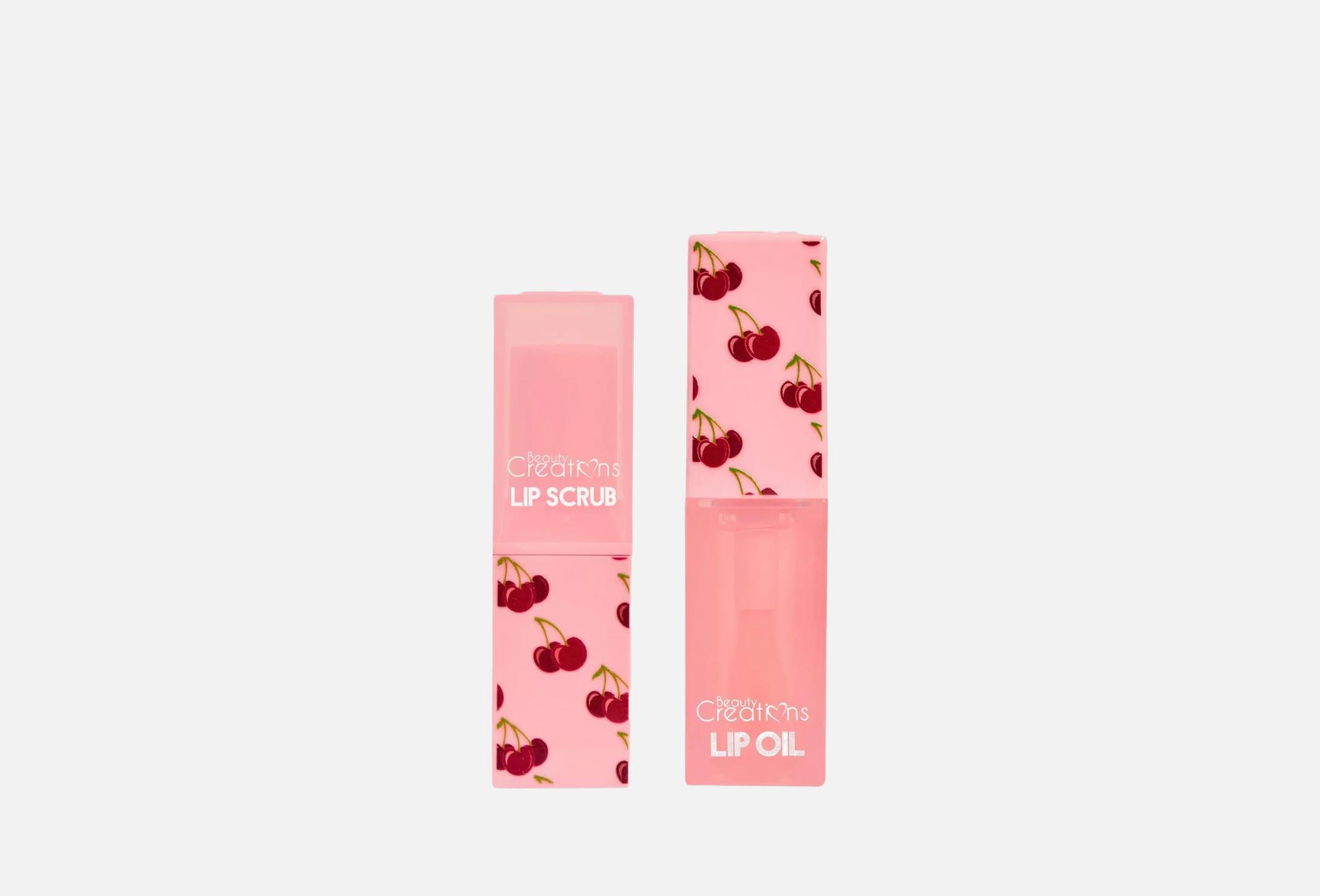 Lip Oil & Lip Scrub Duo  2 Cherry
