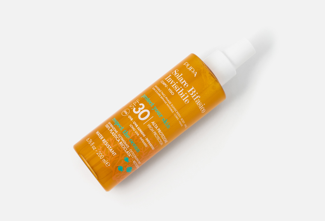 Pupa Two‑phase invisible body & face spray SPF 30 Solare Bifasico Invisibile 200 ml Pupa Two‑phase invisible body & face spray SPF 30 Solare Bifasico Invisibile