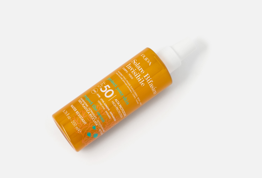 Pupa Двухфазный невидимый спрей для тела и лица SPF 50 Solare Bifasico Invisibile