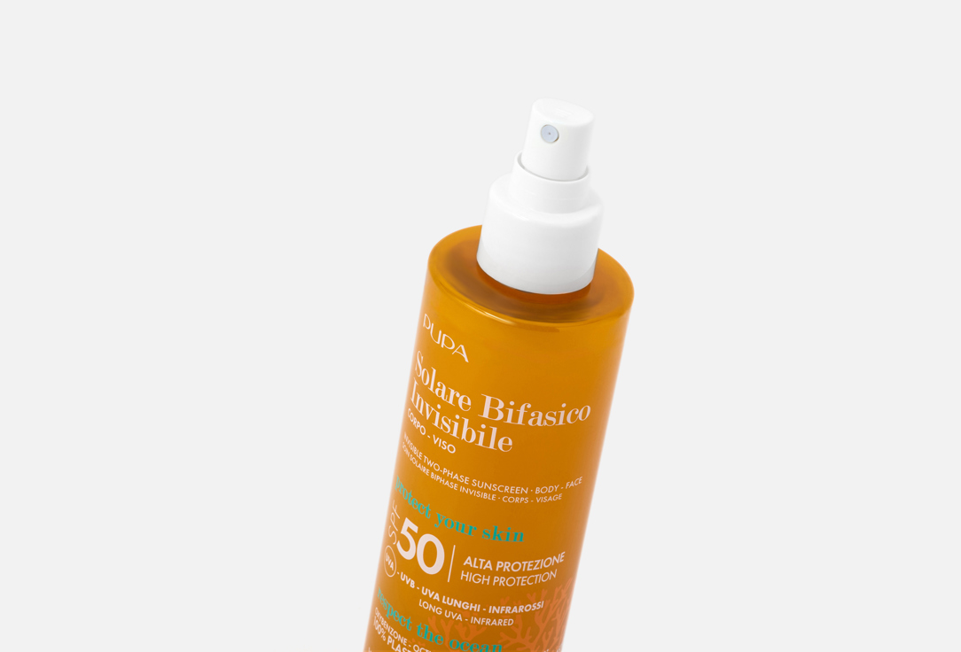 Pupa Двухфазный невидимый спрей для тела и лица SPF 50 Solare Bifasico Invisibile