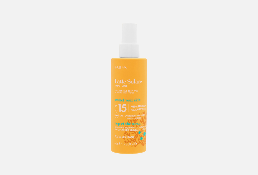 Pupa High-protection Body and face Milk SPF 15 Latte Solare
