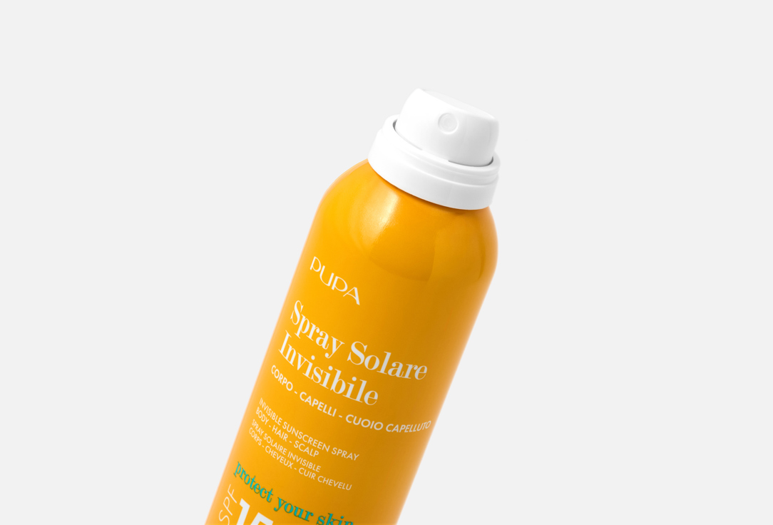Pupa Invisible body, hair & scalp mist SPF 15 Spray Solare Invisible 200 ml Pupa Invisible body, hair & scalp mist SPF 15 Spray Solare Invisible