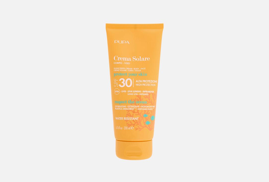 Pupa Gently protective face & body cream SPF 30 Crema Solare