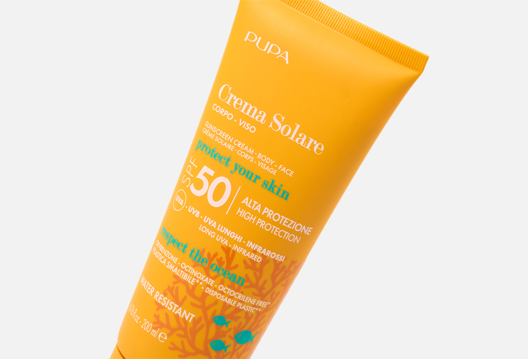 Pupa Gently protective face & body cream SPF 50 Crema Solare