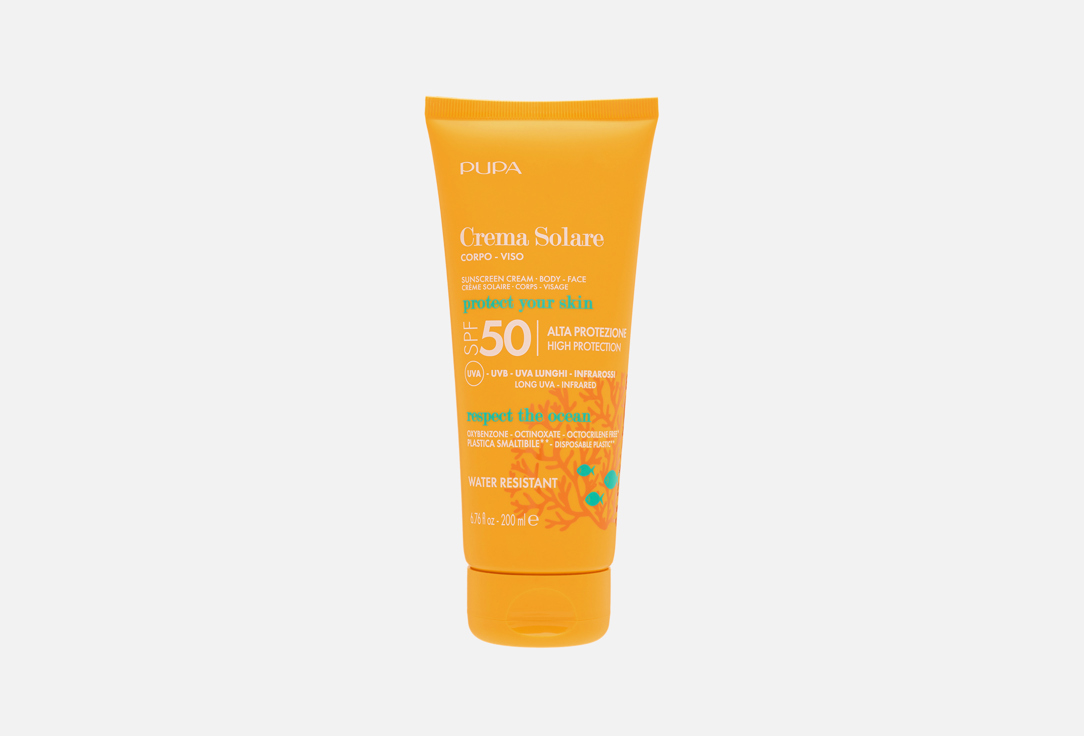 Pupa Gently protective face & body cream SPF 50 Crema Solare