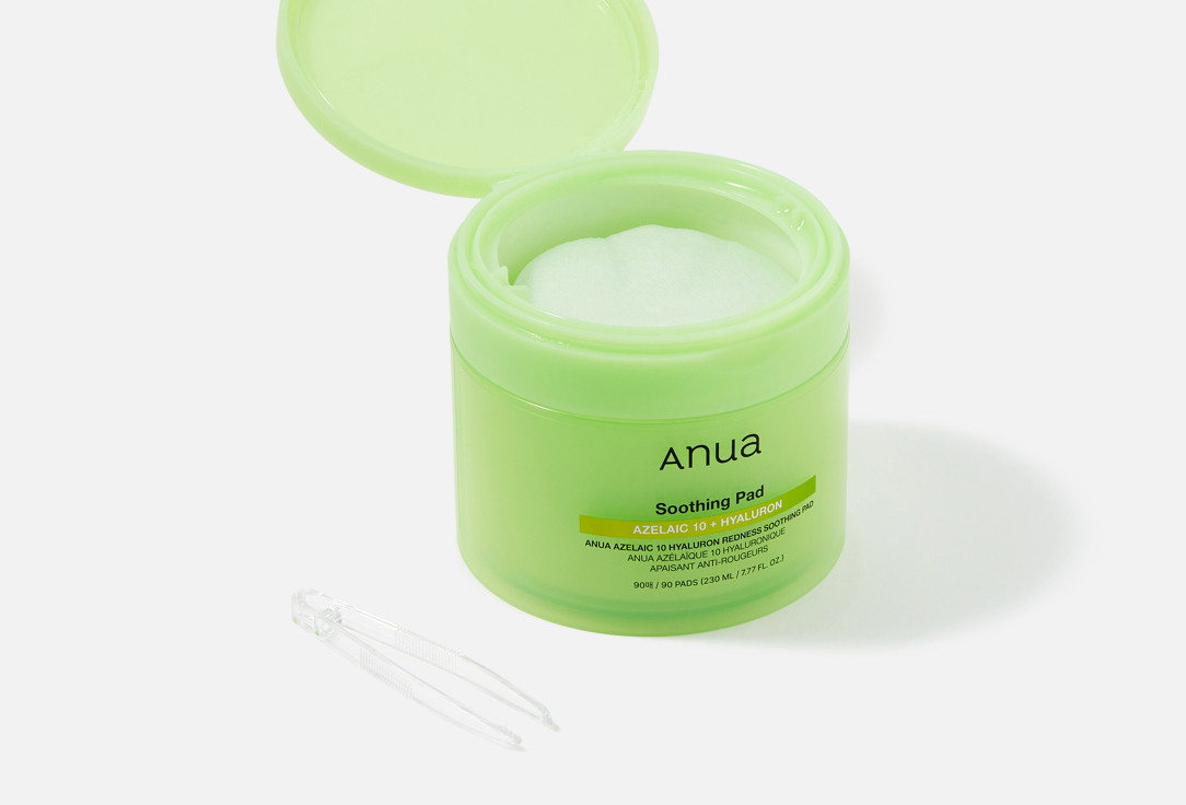 ANUA Calming Toner Pads Azelaic Acid 10% + Hyaluron Redness Soothing Pads 90 pcs ANUA Calming Toner Pads Azelaic Acid 10% + Hyaluron Redness Soothing Pads