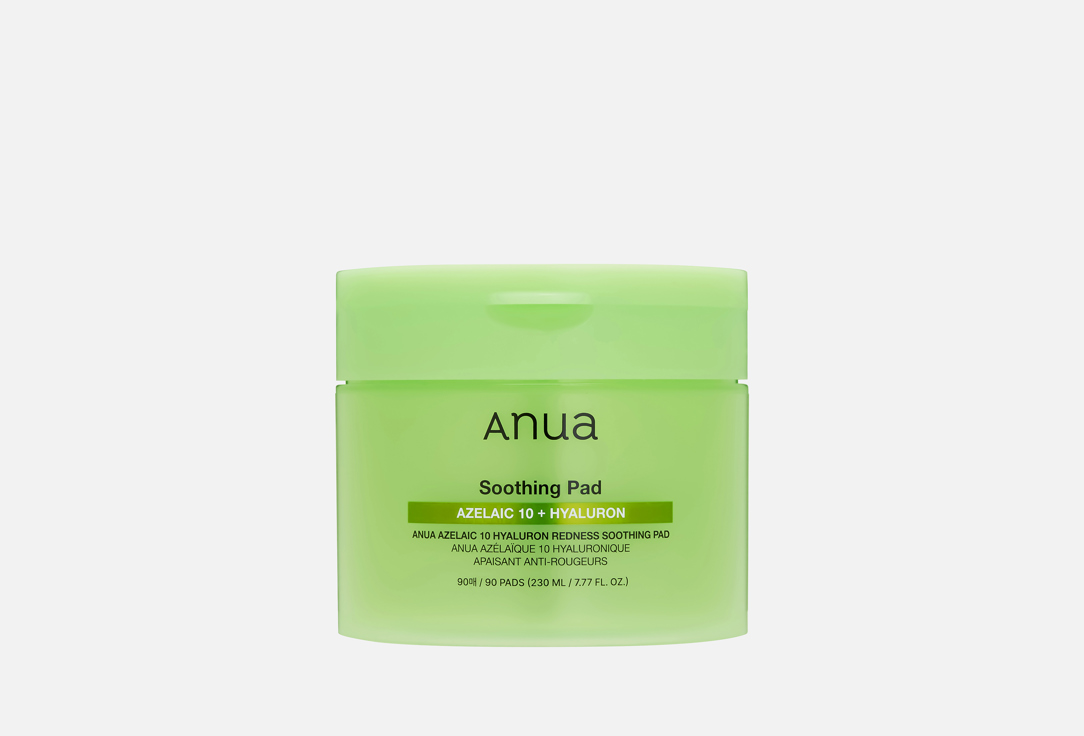 ANUA Calming Toner Pads Azelaic Acid 10% + Hyaluron Redness Soothing Pads 90 pcs ANUA Calming Toner Pads Azelaic Acid 10% + Hyaluron Redness Soothing Pads