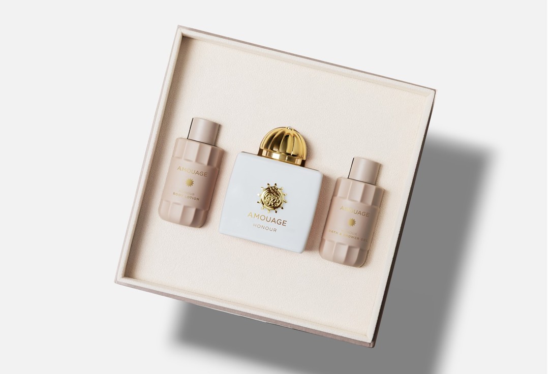 Amouage Eau de Parfum & Body Lotion & Shower Gel set Honour Woman 3 pcs Amouage Eau de Parfum & Body Lotion & Shower Gel set Honour Woman