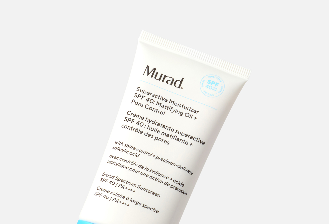 Murad Солнцезащитный крем для лица для жирной кожи SPF 50 Superactive Moisturizer: Mattifying Oil + Pore Control