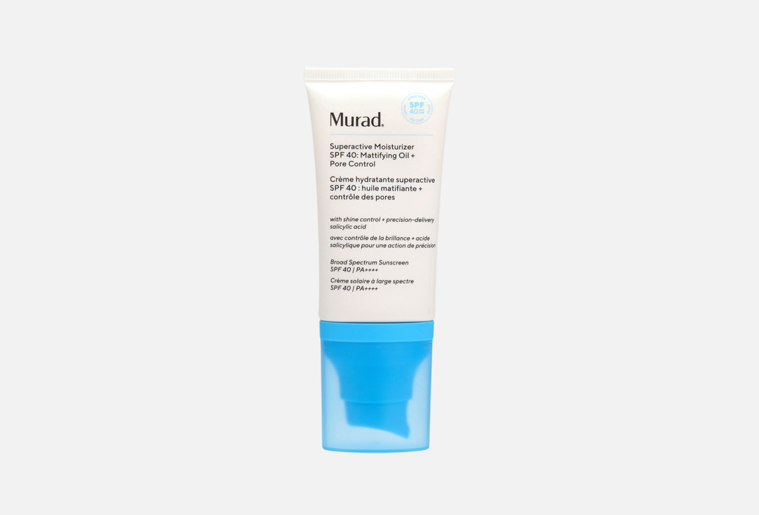 Murad Солнцезащитный крем для лица для жирной кожи SPF 50 Superactive Moisturizer: Mattifying Oil + Pore Control