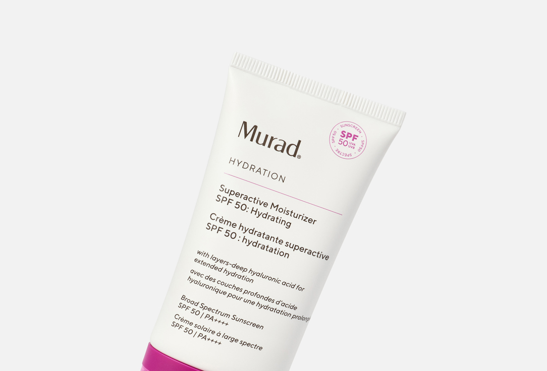 Murad Lightweight Face Sunscreen SPF 50 Superactive Moisturizer: Hydrating