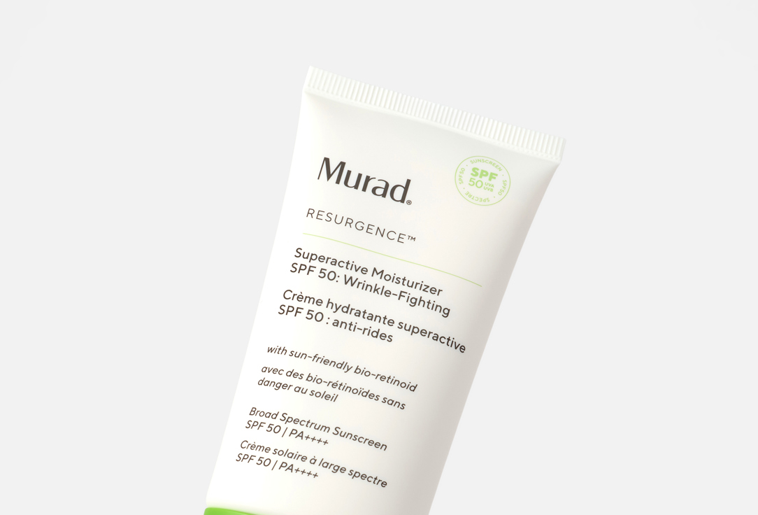 Murad Anti-aging face Sunscreen SPF 50 Superactive Moisturizer: Wrinkle-Fighting