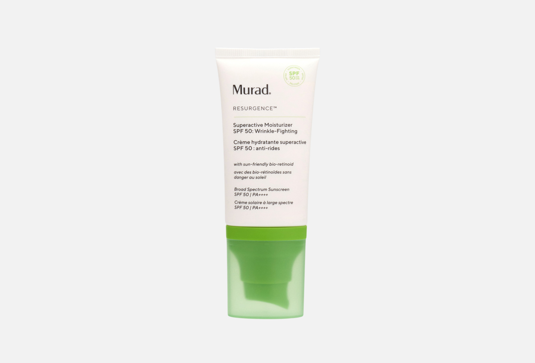 Murad Anti-aging face Sunscreen SPF 50 Superactive Moisturizer: Wrinkle-Fighting
