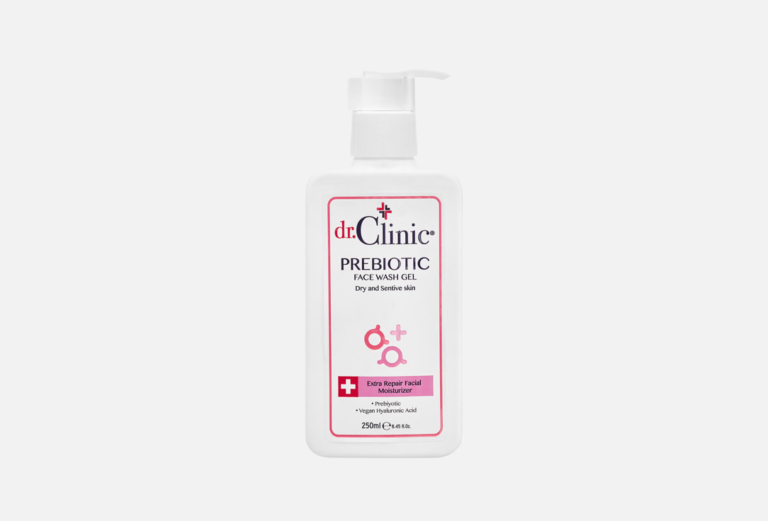 Dr.Clinic Гель для умывания лица Prebiotic Pink 250 мл Dr.Clinic Гель для умывания лица Prebiotic Pink