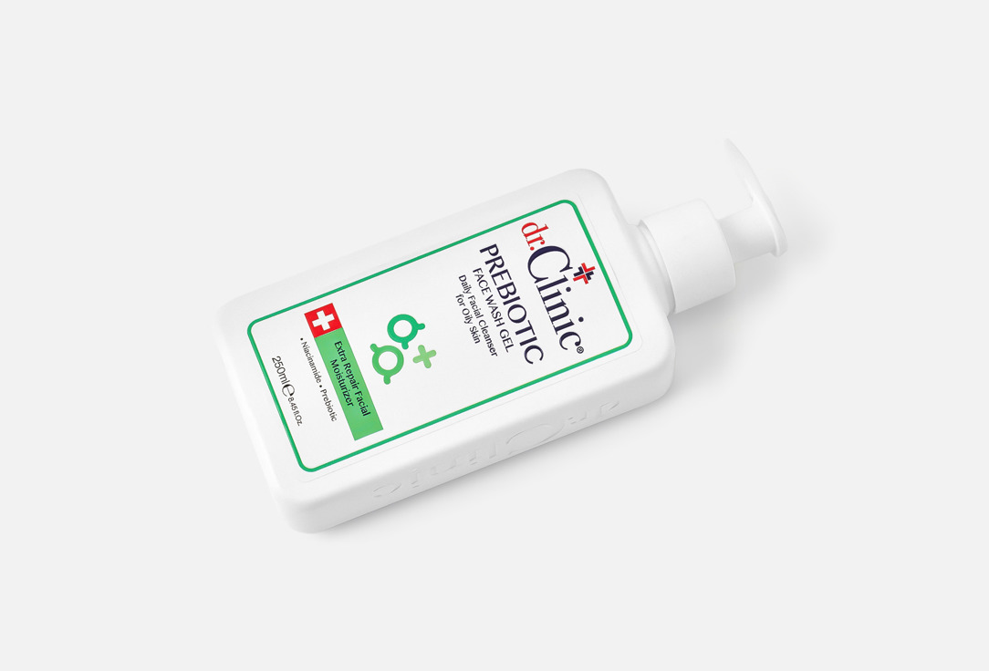 Dr.Clinic Ежедневное очищающее средство для лица Prebiotic Green 250 мл Dr.Clinic Ежедневное очищающее средство для лица Prebiotic Green