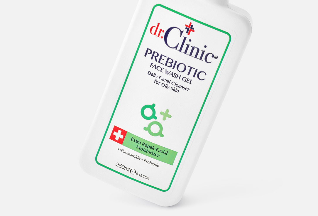 Dr.Clinic Ежедневное очищающее средство для лица Prebiotic Green 250 мл Dr.Clinic Ежедневное очищающее средство для лица Prebiotic Green