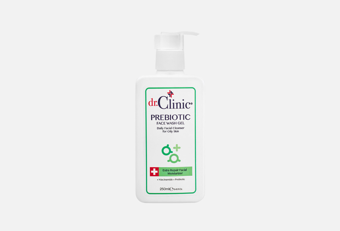 Dr.Clinic Ежедневное очищающее средство для лица Prebiotic Green 250 мл Dr.Clinic Ежедневное очищающее средство для лица Prebiotic Green