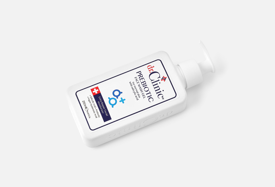 Dr.Clinic Гель для умывания лица с салициловой кислотой Prebiotic Dark Blue 250 мл Dr.Clinic Гель для умывания лица с салициловой кислотой Prebiotic Dark Blue