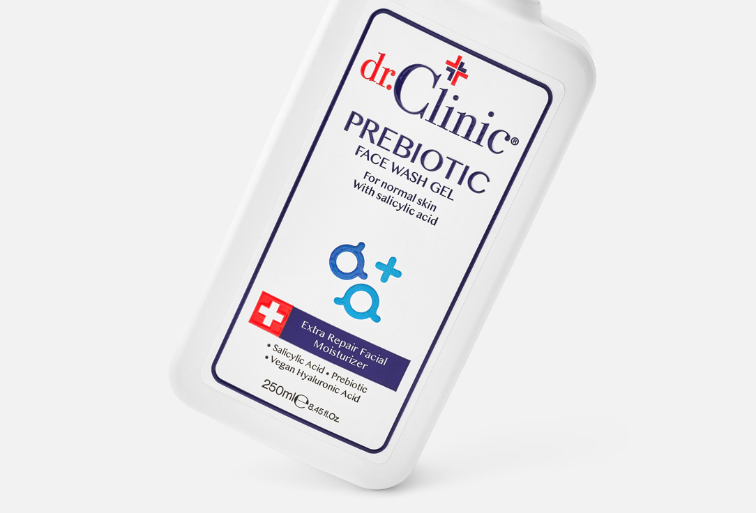 Dr.Clinic Гель для умывания лица с салициловой кислотой Prebiotic Dark Blue 250 мл Dr.Clinic Гель для умывания лица с салициловой кислотой Prebiotic Dark Blue