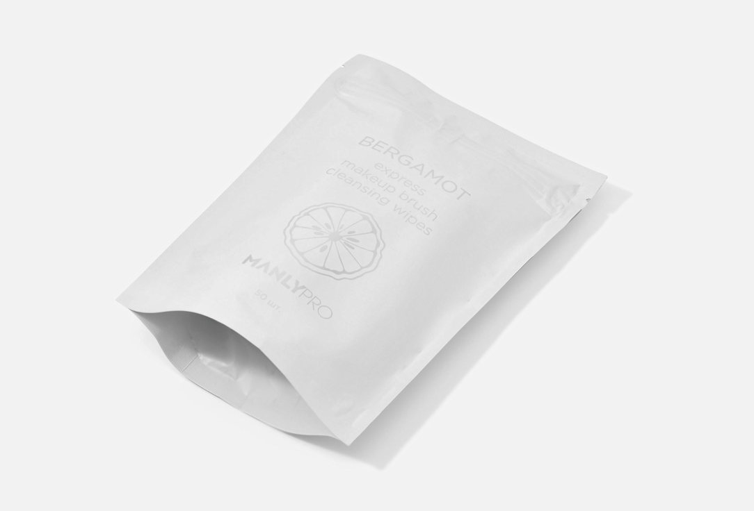 Manly PRO Makeup Brush Cleansing Wipes Bergamot Express