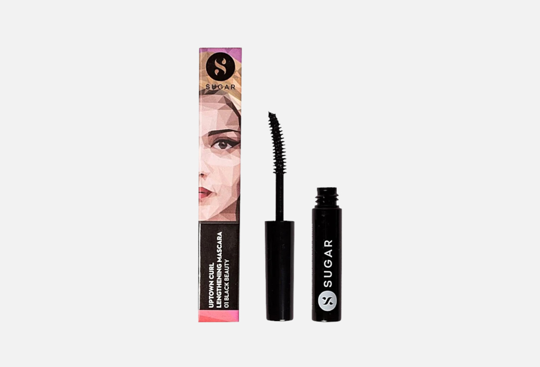 Sugar Cosmetics Lengthening Mascara Uptown Curl 01, Black Beauty 5 g Sugar Cosmetics Lengthening Mascara Uptown Curl