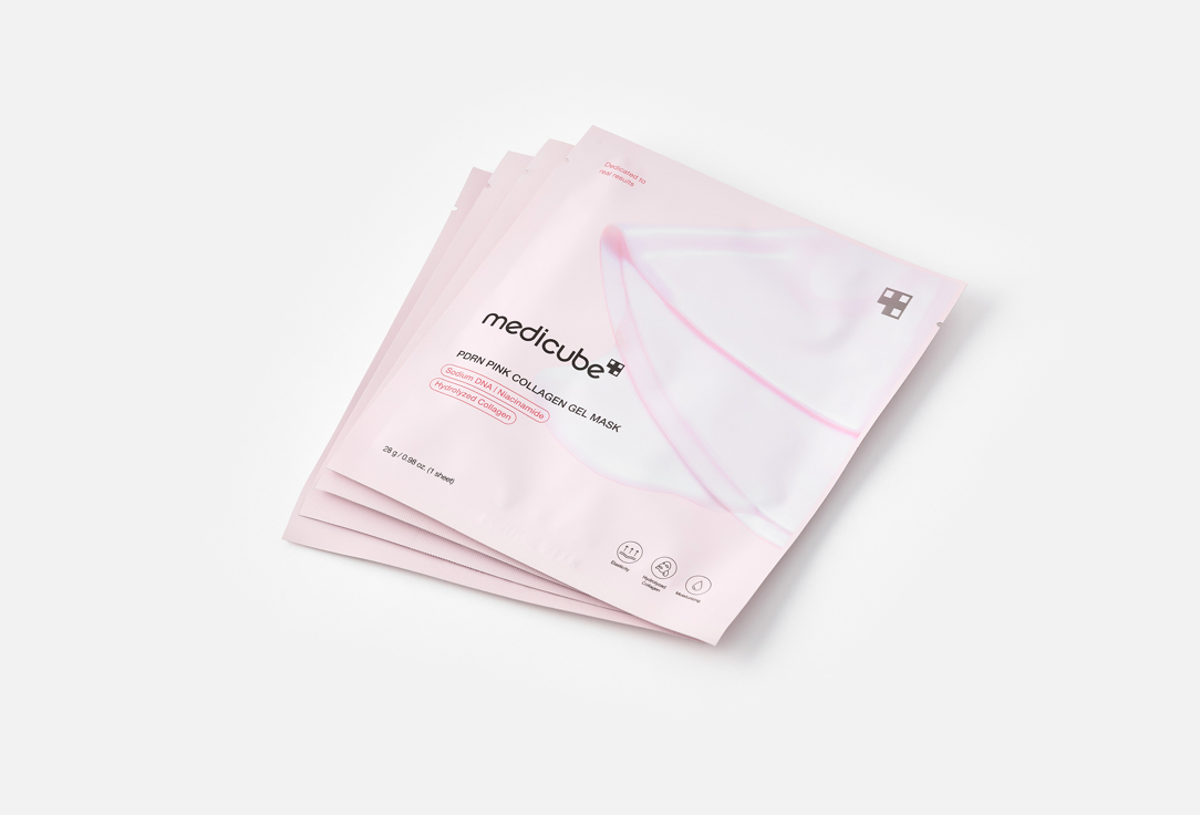 Medicube Glow-boosting Hydrogel Mask Pack PDRN Pink Collagen Gel Mask 4 pcs Medicube Glow-boosting Hydrogel Mask Pack PDRN Pink Collagen Gel Mask