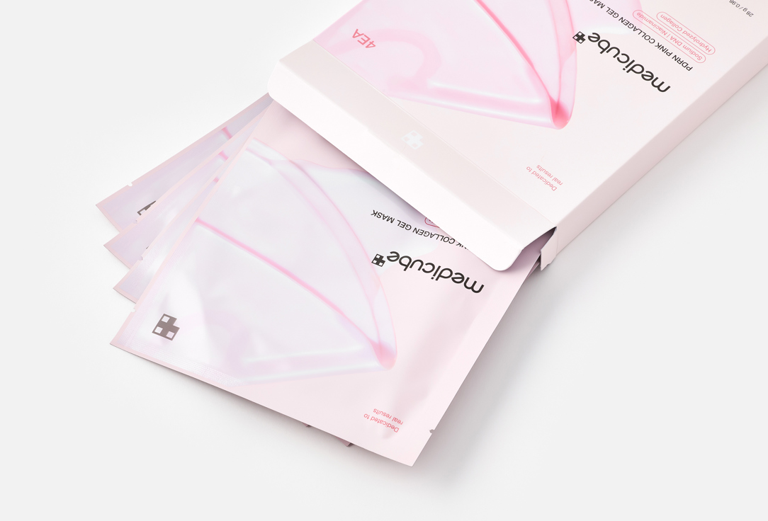 Medicube Glow-boosting Hydrogel Mask Pack PDRN Pink Collagen Gel Mask 4 pcs Medicube Glow-boosting Hydrogel Mask Pack PDRN Pink Collagen Gel Mask