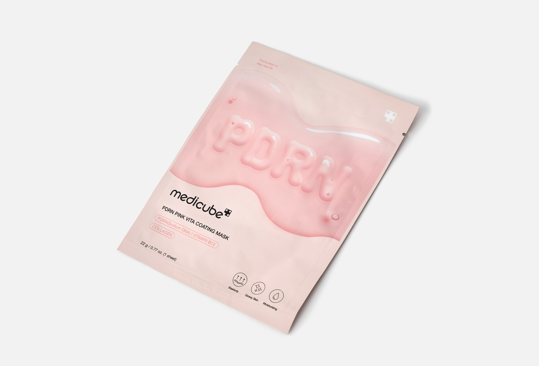 Medicube Hydrating & Firming Face Sheet Mask PDRN Pink Vita Coating Mask 1 pcs Medicube Hydrating & Firming Face Sheet Mask PDRN Pink Vita Coating Mask