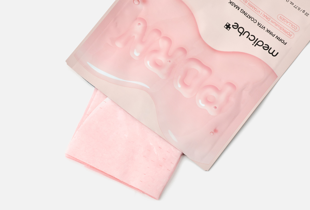 Medicube Hydrating & Firming Face Sheet Mask PDRN Pink Vita Coating Mask 1 pcs Medicube Hydrating & Firming Face Sheet Mask PDRN Pink Vita Coating Mask