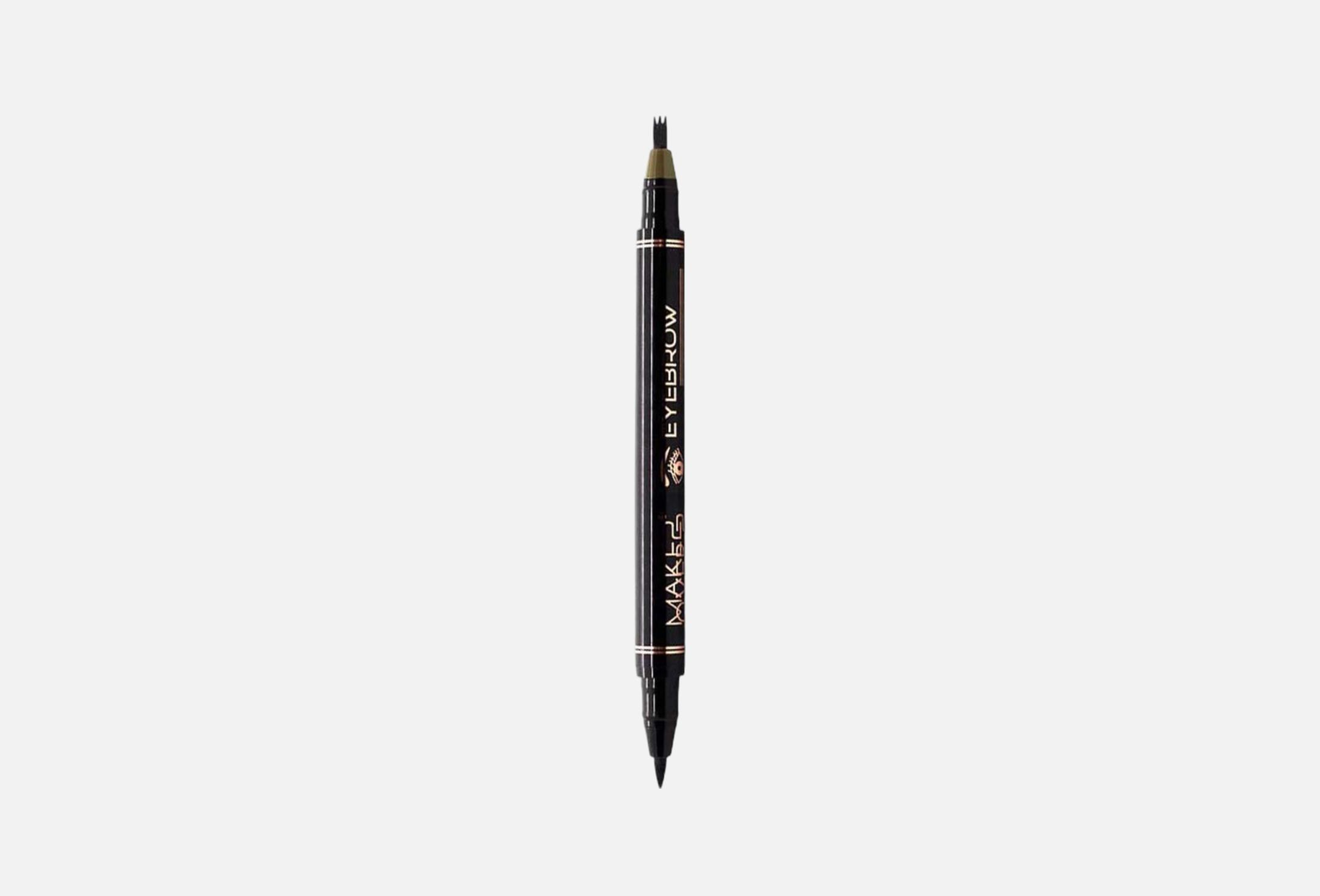 Eyebrow And Eyeliner Pen  4 003, Black/soft brown