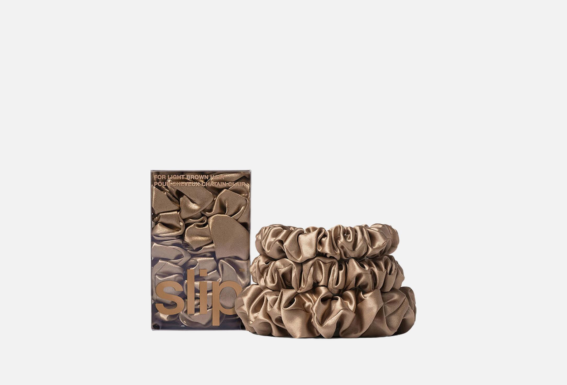 Back to Basics Scrunchie  3 LIGHT BROWN