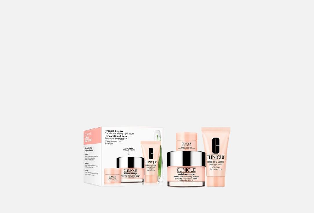 Clinique Gift Set: Hydrating Eye Cream, Moisturizing Face Gel-Cream, Overnight Face Mask Hydrate & Glow 3 pcs Clinique Gift Set: Hydrating Eye Cream, Moisturizing Face Gel-Cream, Overnight Face Mask Hydrate & Glow