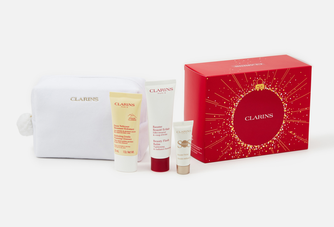 Clarins Набор в косметичке BEAUTY FLASH BALM HOLIDAY