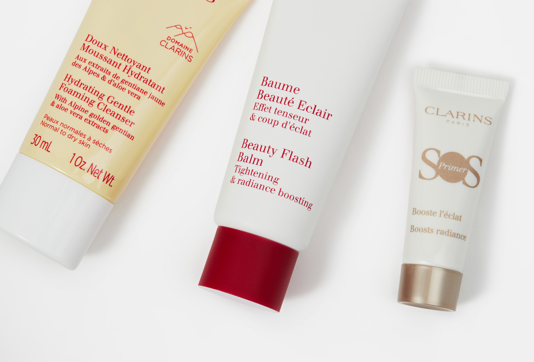 Clarins Набор в косметичке BEAUTY FLASH BALM HOLIDAY