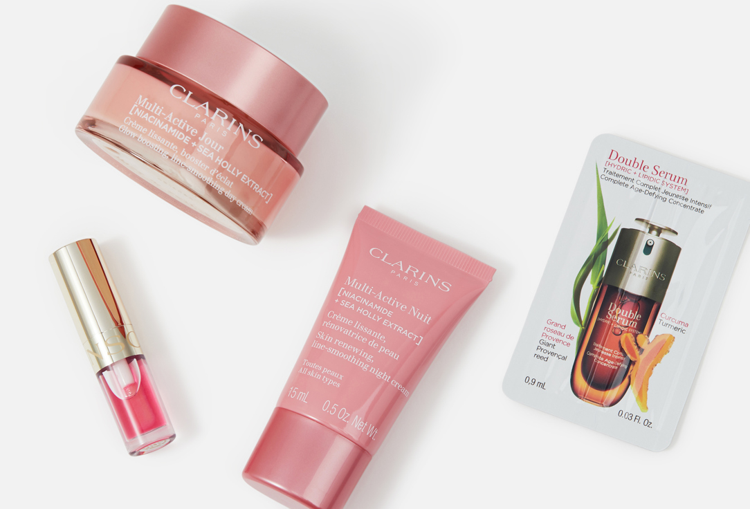 Clarins Набор в косметичке MULTI ACTIVE HOLIDAY SEASON