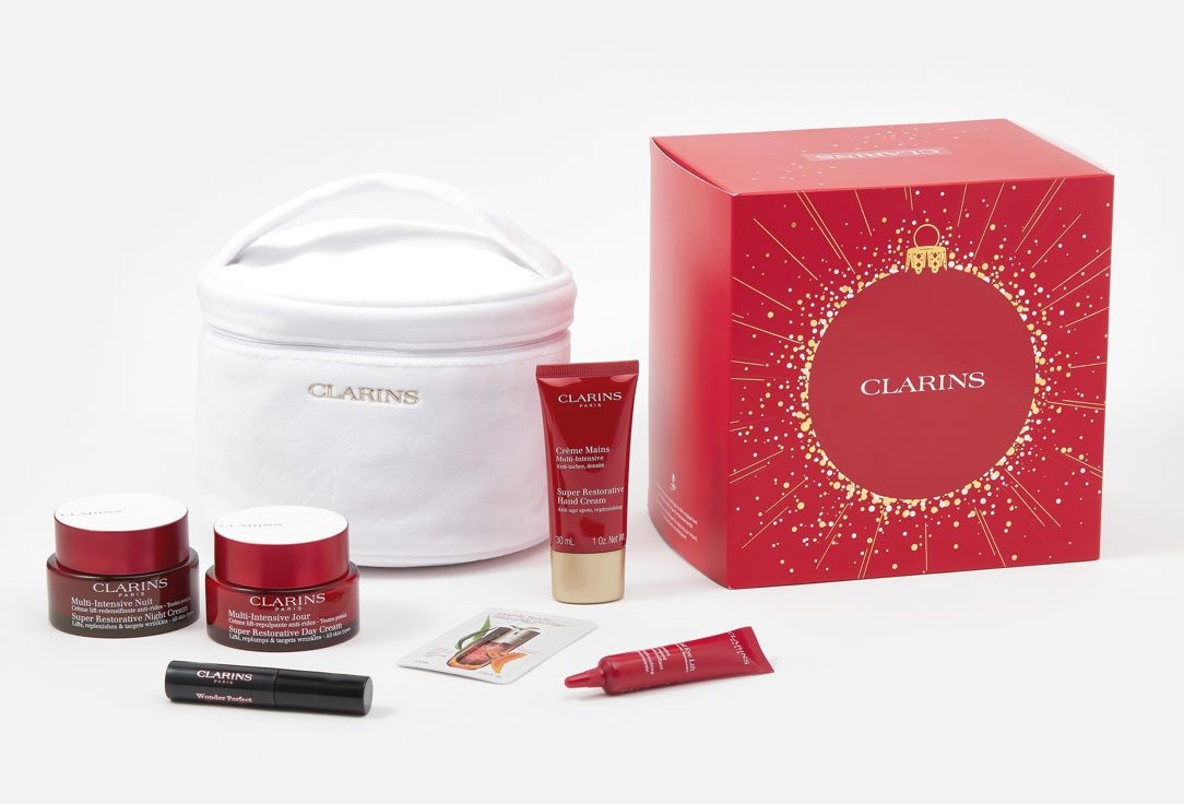 Clarins Набор в косметичке COLLECTION SUPER RESTORATIVE HOLIDAY