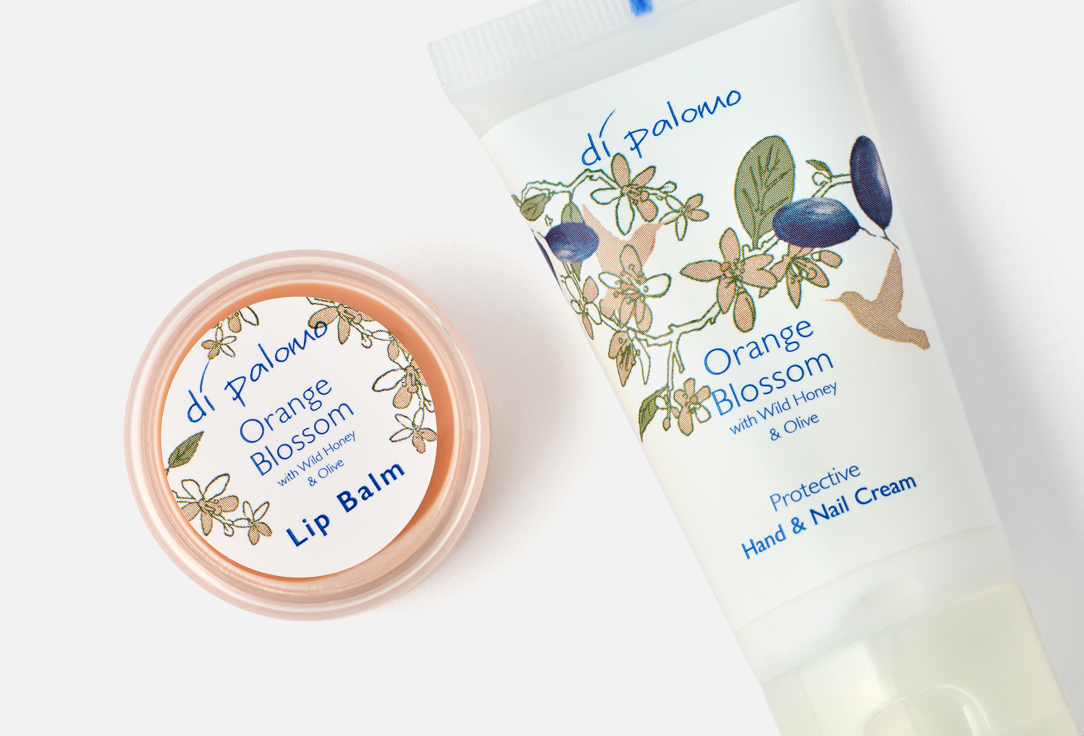 Di Palomo Lip Balm & Hand Cream Set Orange Blossom Handbag Essentials 2 pcs Di Palomo Lip Balm & Hand Cream Set Orange Blossom Handbag Essentials