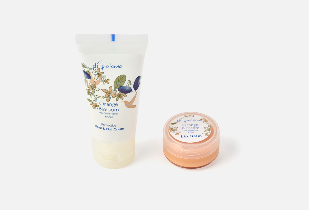 Di Palomo Lip Balm & Hand Cream Set Orange Blossom Handbag Essentials 2 pcs Di Palomo Lip Balm & Hand Cream Set Orange Blossom Handbag Essentials