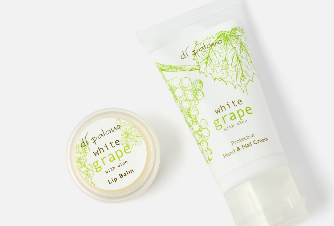 Di Palomo Lip Balm & Hand Cream Set White Grape Handbag Essentials 2 pcs Di Palomo Lip Balm & Hand Cream Set White Grape Handbag Essentials