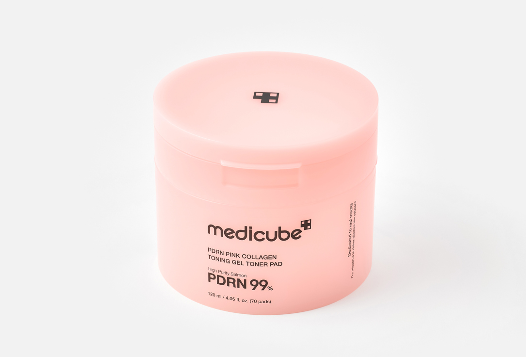 Medicube Тонер-пэды для лица с PDRN и коллагеном PDRN PINK COLLAGEN TONING GEL