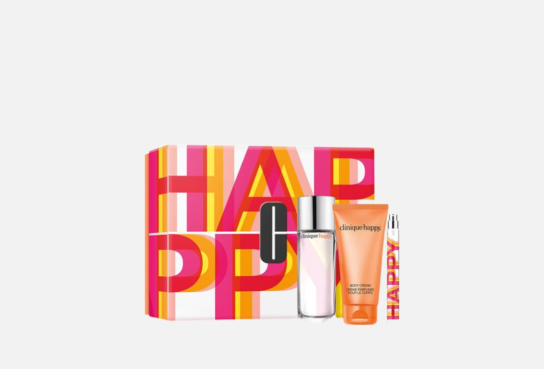 كلينيك مجموعة هدايا ماء عطر ومرطب للجسم برفِكتلي هابي