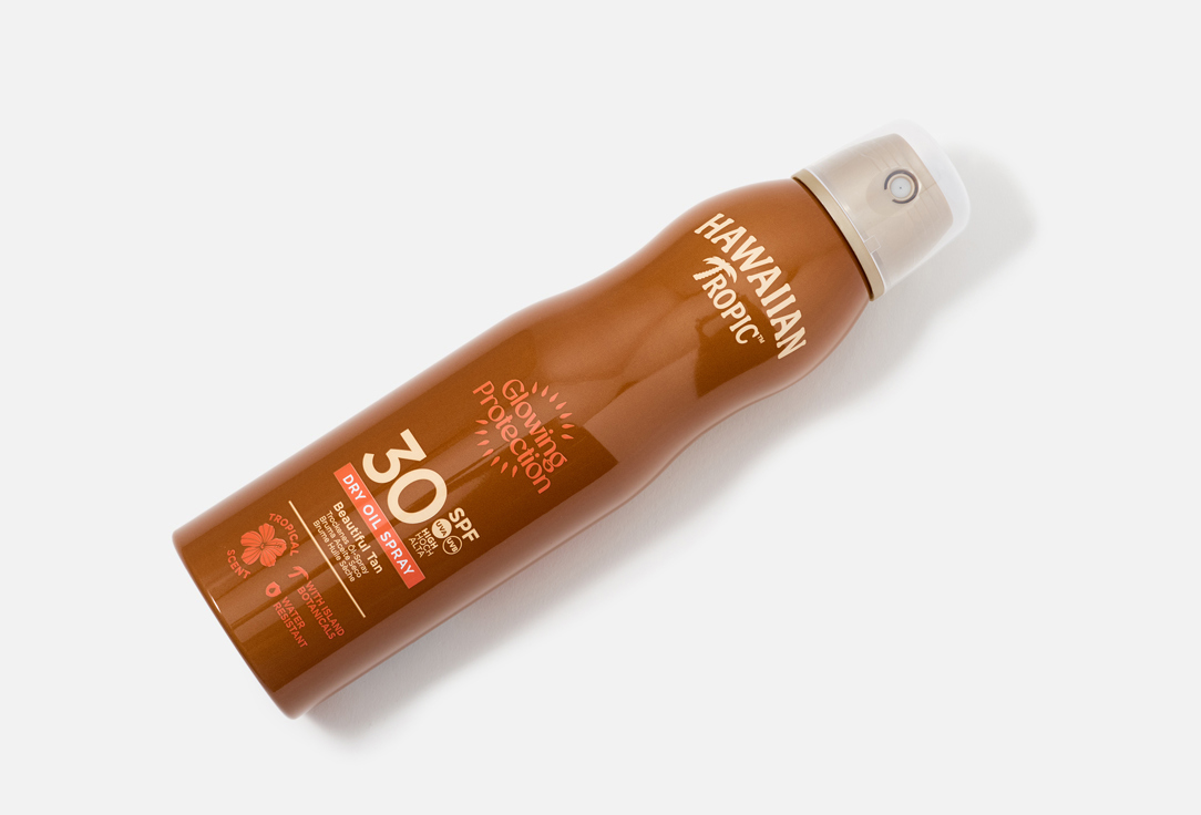 Hawaiian Tropic Sunscreen Spray SPF 30 Glowing Protection Dry Oil Spray 180 ml Hawaiian Tropic Sunscreen Spray SPF 30 Glowing Protection Dry Oil Spray