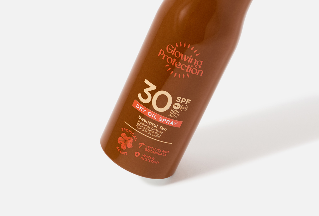 Hawaiian Tropic Sunscreen Spray SPF 30 Glowing Protection Dry Oil Spray 180 ml Hawaiian Tropic Sunscreen Spray SPF 30 Glowing Protection Dry Oil Spray