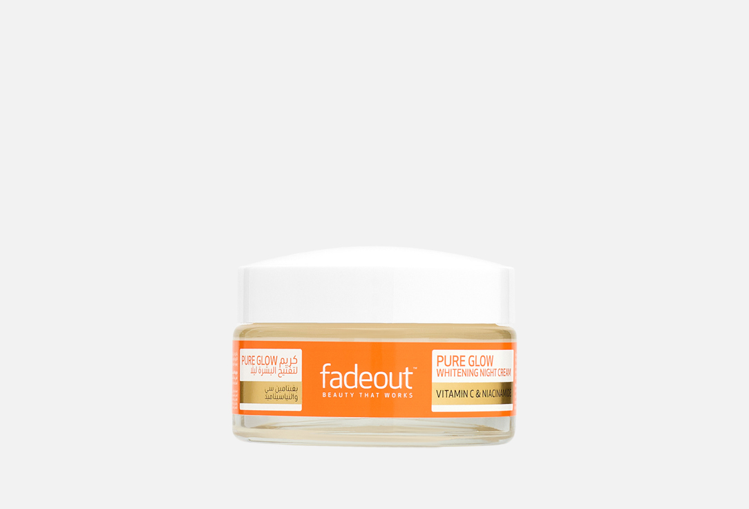 FADE OUT Whitening Face Cream Pure glow Brightening Night Cream 50 ml FADE OUT Whitening Face Cream Pure glow Brightening Night Cream