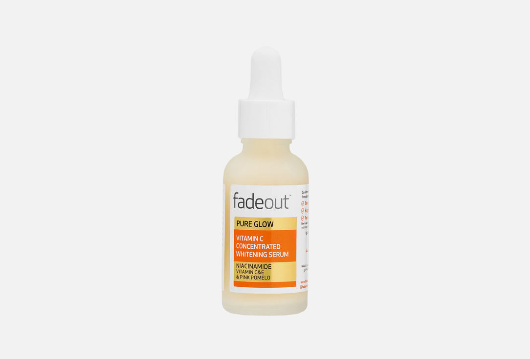 FADE OUT Whitening Face Serum Pure Glow Concentrated Brightening Serum 30 ml FADE OUT Whitening Face Serum Pure Glow Concentrated Brightening Serum