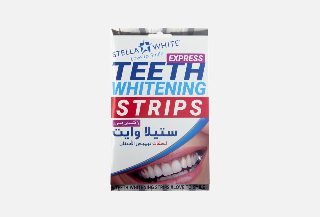 STELLA WHITE Oral Whitening Strips Express Teeth Whitening Strips 6 pcs STELLA WHITE Oral Whitening Strips Express Teeth Whitening Strips